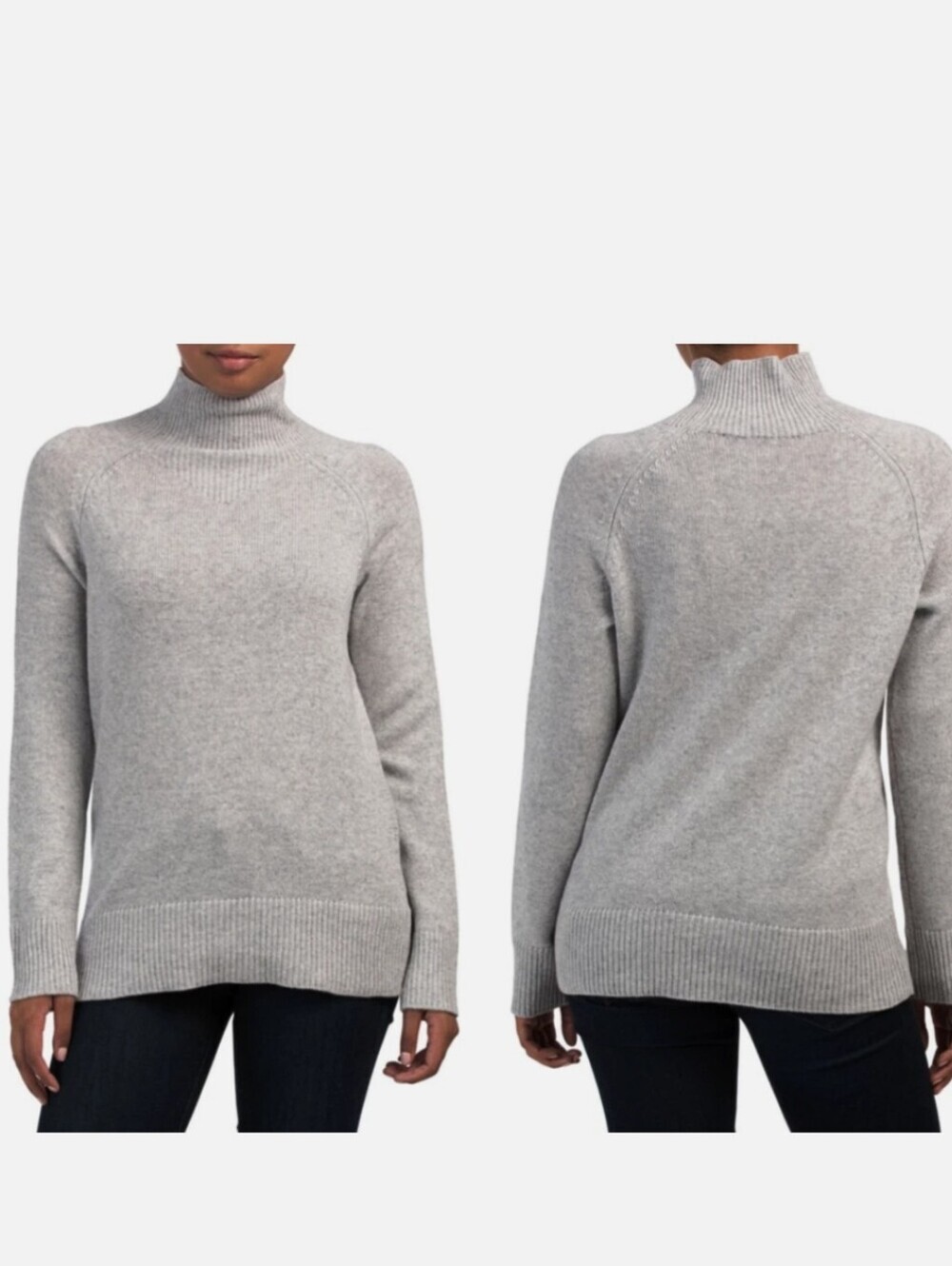 Theory Soft Mock Neck Cashmere Sweater Size Medium